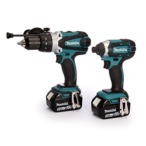 Combopack 2 Outils 18v Lxt 2x50 Ah Dhp458 Dtd152 Makita Dlx2145tj