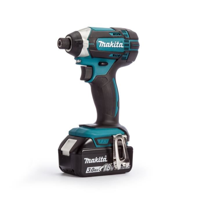 Makita Perceuse Visseuse A Percussion Et Visseuse A Chocs Avec 2 Batteries 18v 3ah Li-ion