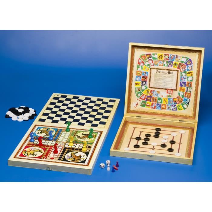 Coffret 8 Jeux Standard Jeu De Societe Dujardin Profitez De 8 Jeux Classiques Reunis Dans Un Seul Coffret