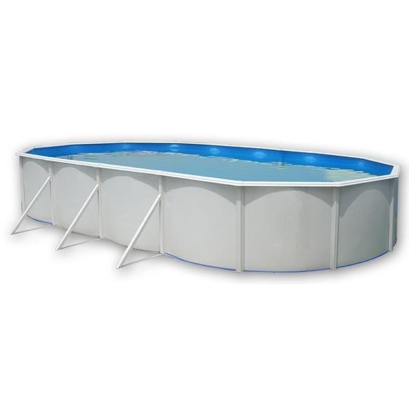 Mallorca Piscine Hors Sol Ovale En Acier Avec Kit Complet Dete Et Tapis 730 X 366 X 120 Cm (kit Complet Piscine Filtre Skimmer Et
