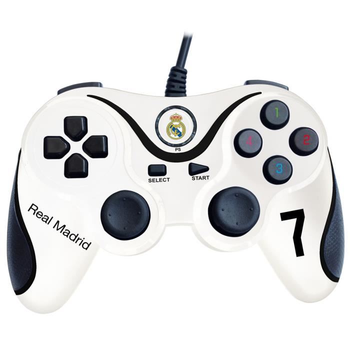Subsonic Manette Pour Ps3 Licence Officielle Real Madrid