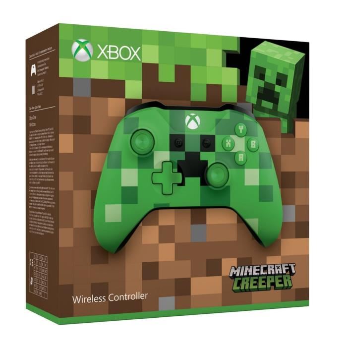 Manette Sans Fil Pour Xbox Edition Limitee Minecraft Creeper