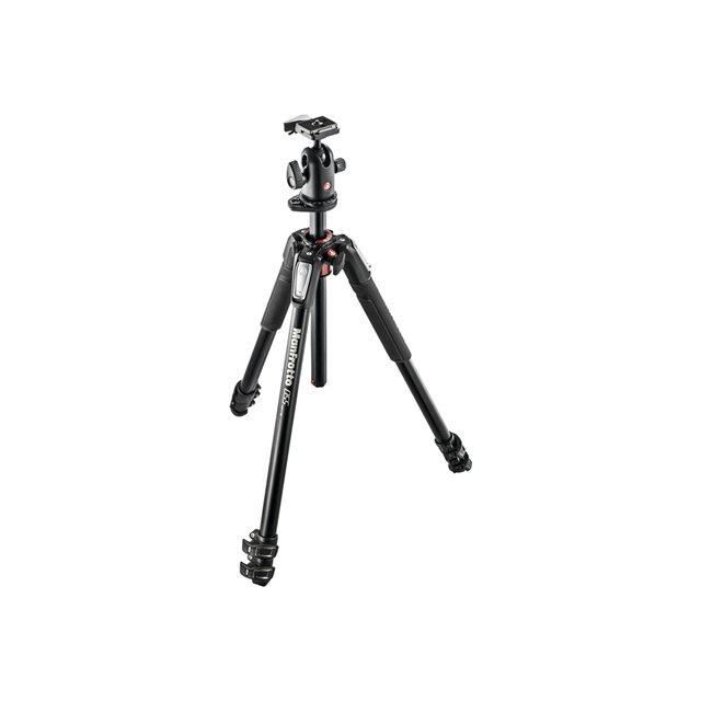 Trepied Manfrotto 055 3 Sections Aluminium Rotule 3d Poids Max 8 Kg Niveau A Bulle Integre