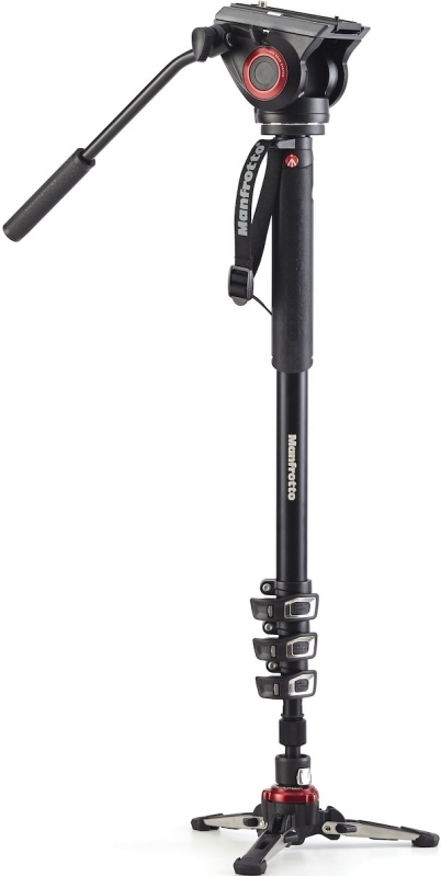 Monopied en aluminium Manfrotto MVMXPRO500 avec tete video fluide