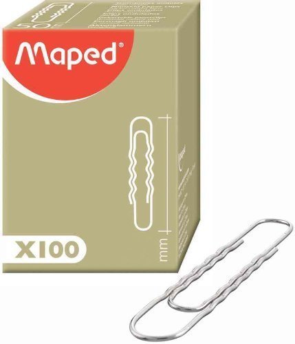 Maped 48625 Boite De 100 Trombones 77 Mm