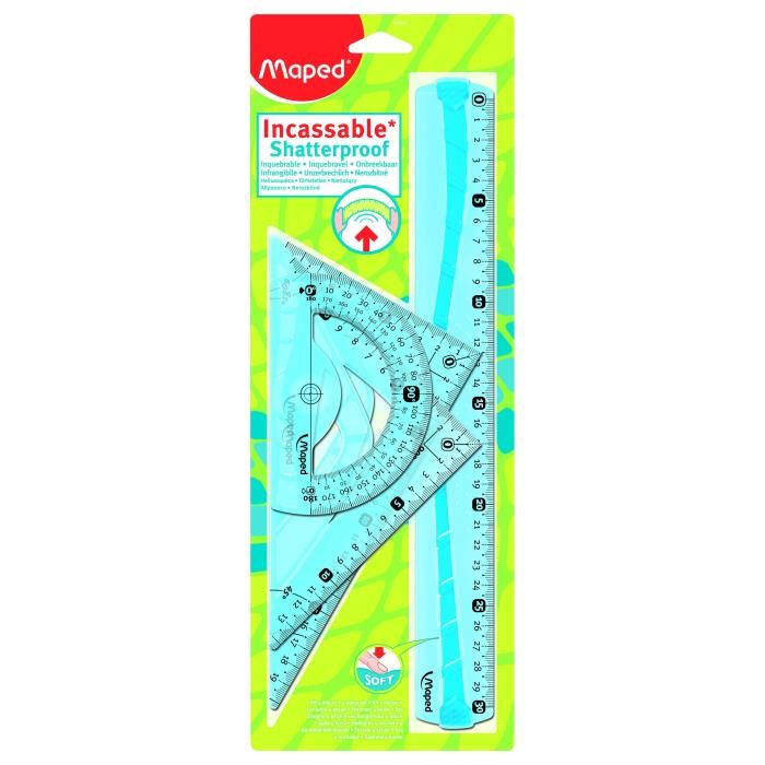 Maped Kit Tracage Flex Incassable 30cm 4 Pieces