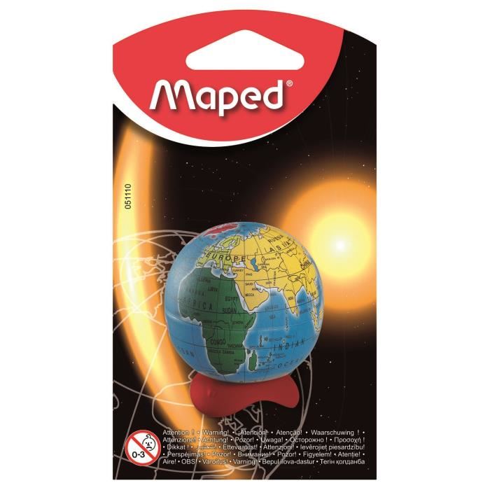 Taille-crayons Avec Reserve Globe - Maped - Taille-crayons - Bleu - Un Classique Indemodable!