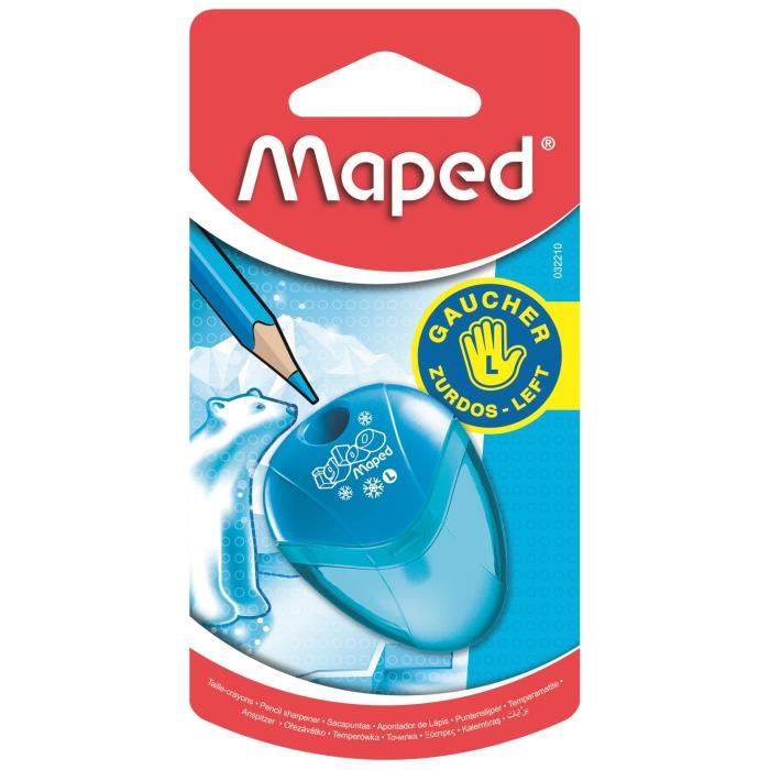 Taille-crayons - Maped - I-gloo - Ergonomique - Reserve - Pour Gauchers