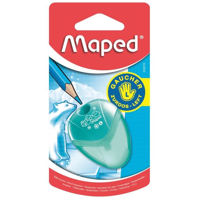 MAPED Taille-crayons avec Reserve I-Gloo - 1 usage pour gaucher