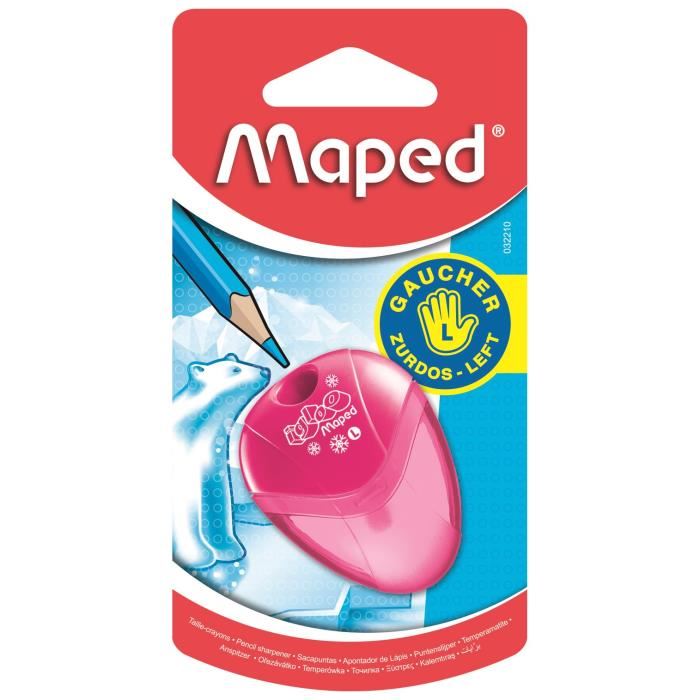 Taille-crayons - Maped - I-gloo - Ergonomique - Reserve - Pour Gauchers