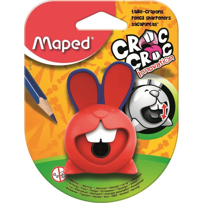 MAPED Taille Crayons Croc Croc Innovation 1 Trou Reserve