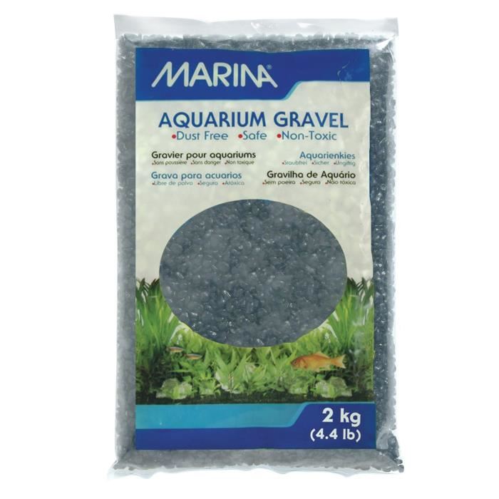 Marina Gravier Deco Noir - 2 Kg - Pour Aquarium