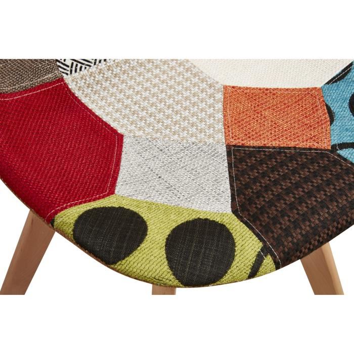 Chaise Mexican Patchwork Style Scandinave