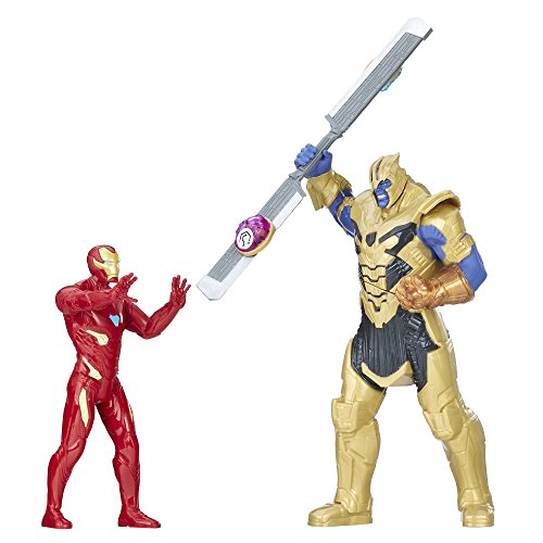 Figurine Thanos Vs Iron Man - Avengers Infinity War - Marvel - 2 Pierres D'infinite Incluses