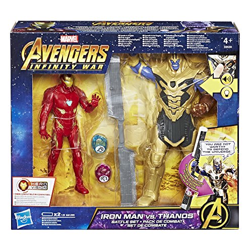 Figurine Thanos Vs Iron Man - Avengers Infinity War - Marvel - 2 Pierres D'infinite Incluses