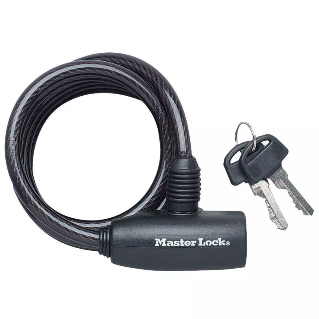 Master Lock Cable Antivol Velo 18 M Cable Cle Exterieur