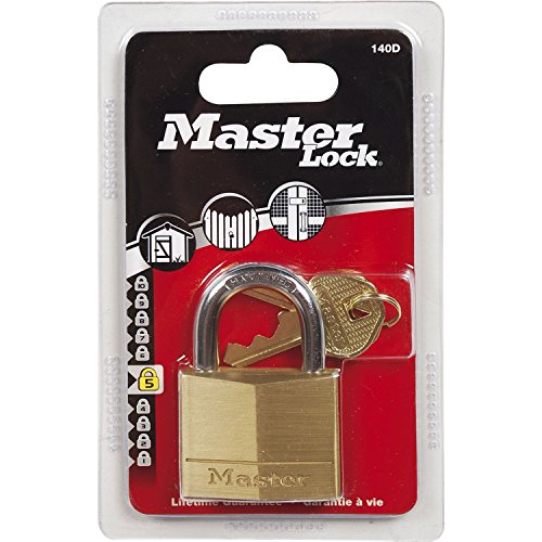 Master Lock 140eurd Cadenas A Cle En Laiton, Dore, 6 X 4 X 1,3 Cm 4 