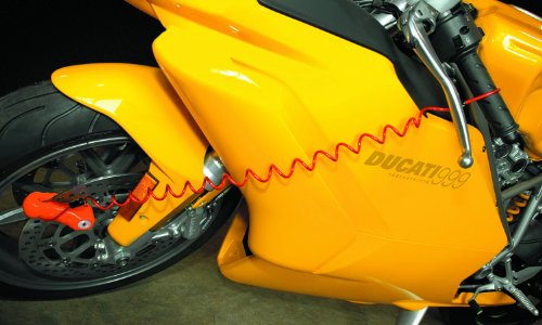 Antivol Moto Master Lock 8303eurdps Bloque Disque Rouge 80mm