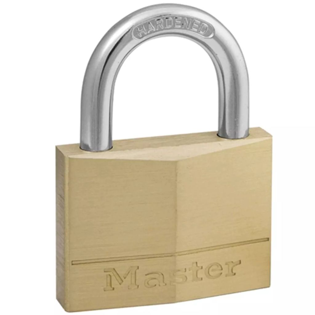 Cadenas En Laiton Massif - Master Lock - 50 Mm - Double Verrouillage A Taquets - Ideal Pour Les Bagages