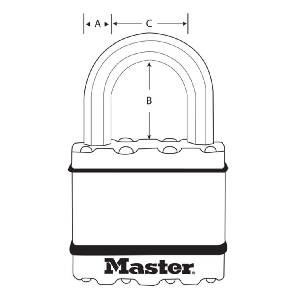 Master Lock Cadenas Excell 2 Pcs Acier 45 Mm M1beurt