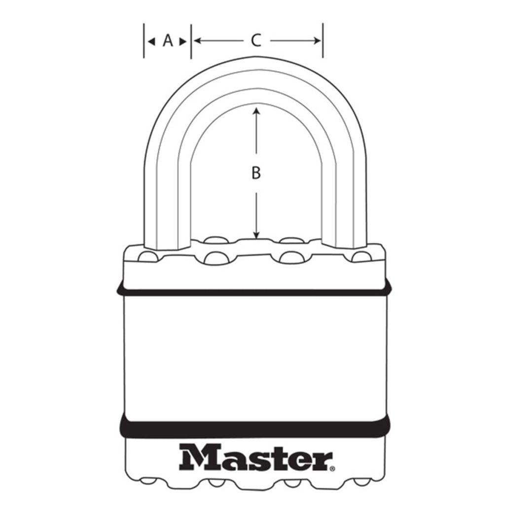 Master Lock Cadenas Tres Haute Securit 