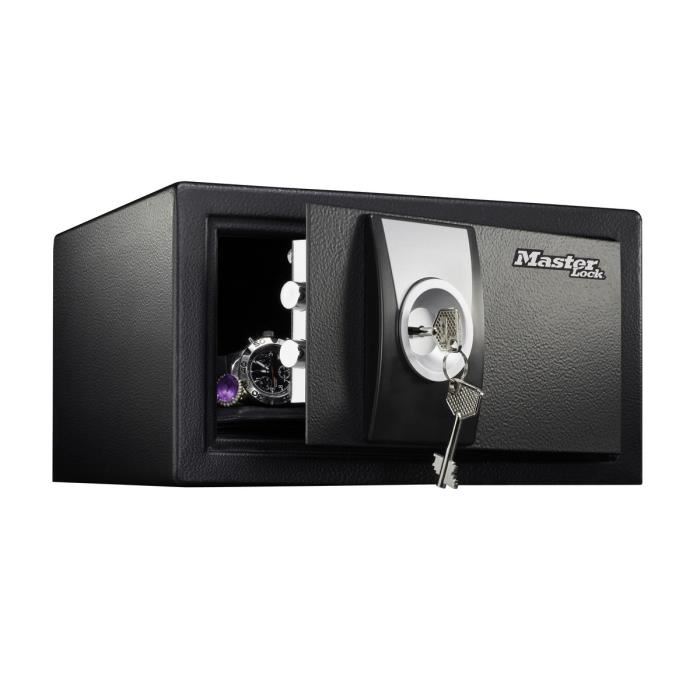 Coffre-fort A Cle Master Lock X031ml - Noir - Ideal Pour Les Objets De Valeur De Petite Taille