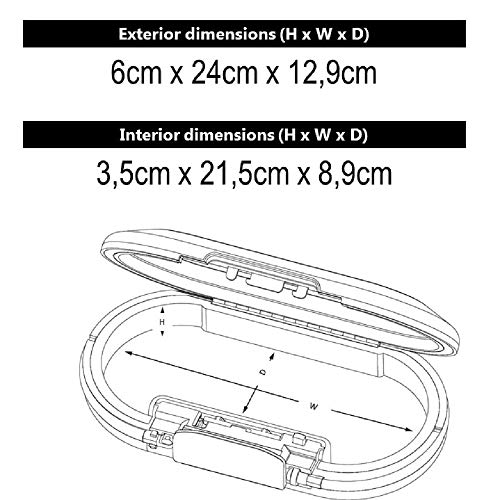 Mini Coffre Fort Portable Master Lock 5900eurd Avec Cable Combinaison Noir