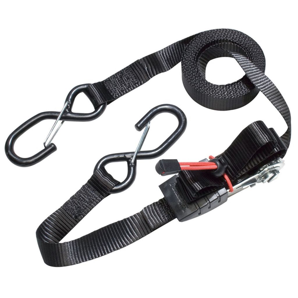 Sangle Darrimage A Cliquet Master Lock 3066eurdat 425 M X 25 Mm Noir Et Argente