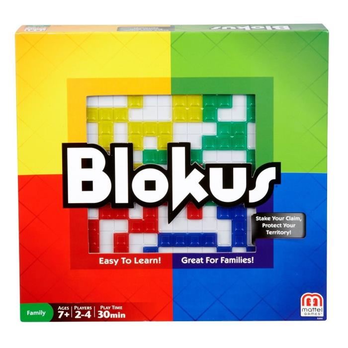 Mattel Games Blokus Jeu De Societe 7 Ans Et Bjv44