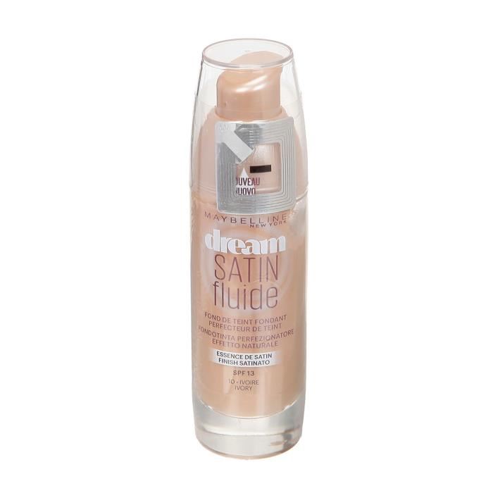 Maybelline Dream Satin Liquid Fond De Teint Spf13 10 Ivoire 30ml