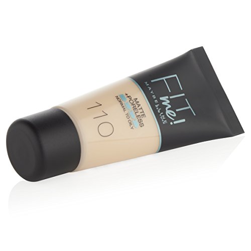 Maybelline New York Fit Me Matteporeless Fond De Teint Matifiant Pour Peaux Normales A Grasses Teinte 110 Porcelain 30 Ml