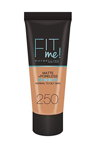 MAYBELLINE Fond de teint Fit Me Matte Poreless 250 Beige ensoleille