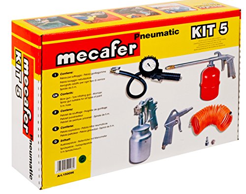 MECAFER Kit daccessoires air comprime 5 pieces