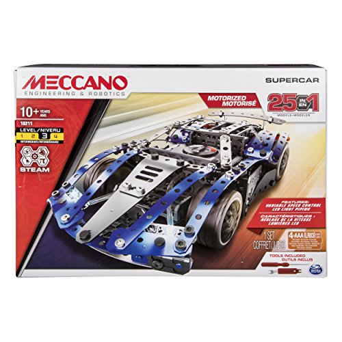 Spin Master Meccano Supercar 25 Modeles Motorises Meccano