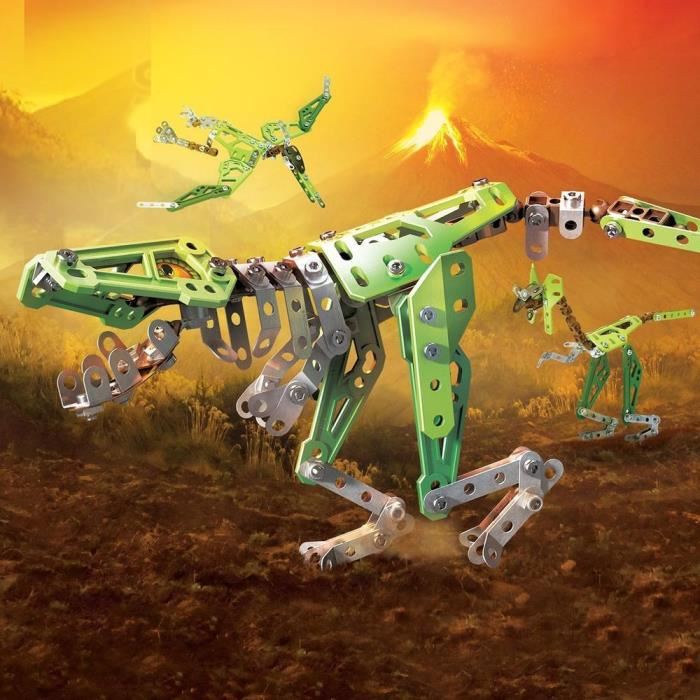 Jeu De Construction Meccano - Dinosaures 10 Modeles - T-rex - 179 Pieces - Mixte - A Partir De 8 Ans