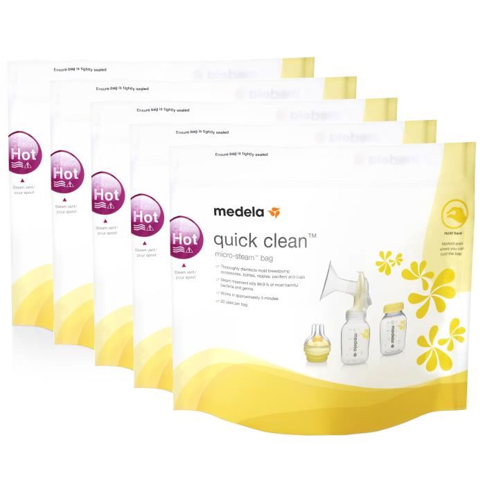 Medela Quick Clean Sachets De Sterilisation Micro Ondes 5 Unites