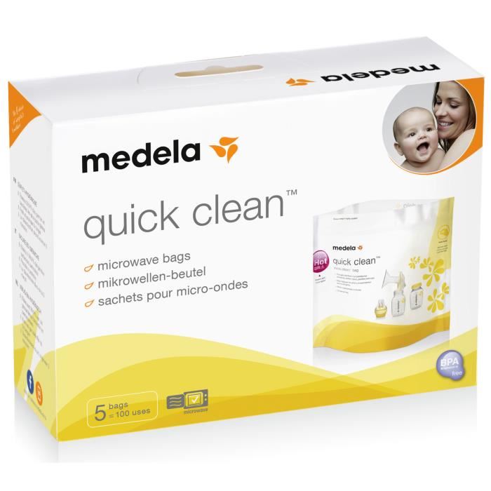Medela Quick Clean Sachets De Sterilisation Micro Ondes 5 Unites