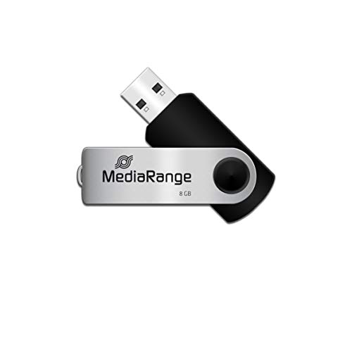 CLE USB PREMIUM 8 GO MediaRange AUTO-PROTEGEE / pliable rotative tournante
