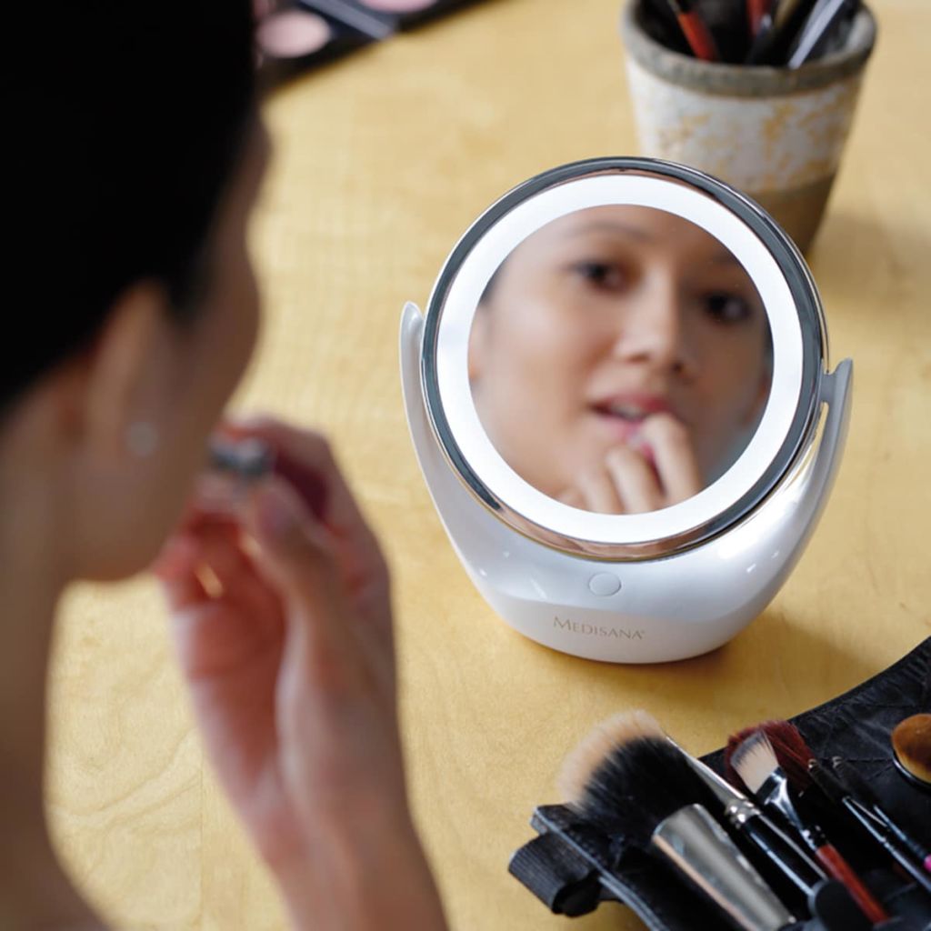 Miroir Cosmetique Medisana 2-en-1 Cm 835 - Blanc 12cm
