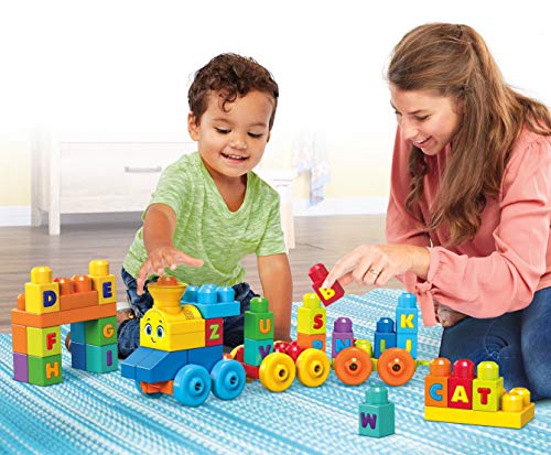 Mega Bloks - Le Train De L'alphabet - Jouet De Construction Pour Enfant De 12 Mois Et Plus