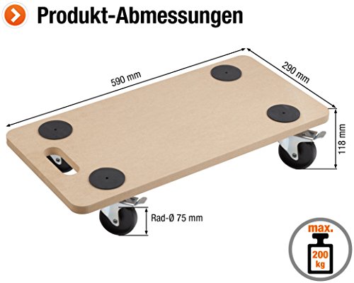 MEISTER Support meuble 200kg avec frein