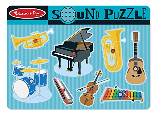 Puzzle Sonore - Instruments Musicaux - Melissa & Doug - 8 Pieces - A Partir De 24 Mois