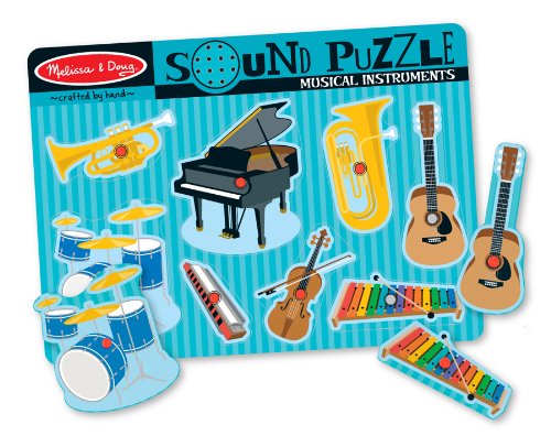 Puzzle Sonore - Instruments Musicaux - Melissa & Doug - 8 Pieces - A Partir De 24 Mois