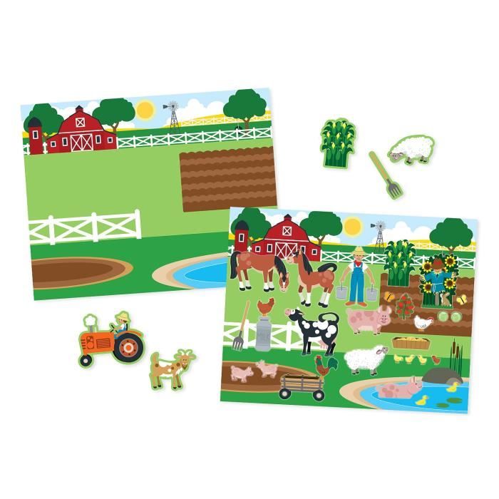 Melissa & Doug Bloc D?autocollants Reutilisables - Habitats