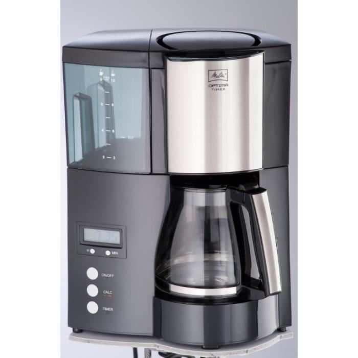 Melitta Cafetiere programmable Optima Timer-100801 BK - MELITTA