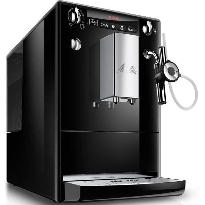 Machine A Cafe Broyeur A Grain Melitta Solo Perfect Milk Noir Espresso Auto Cappuccinatore 15 Bars