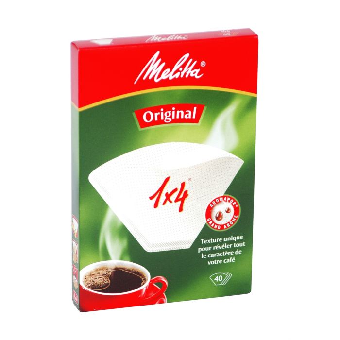 Melitta Filtre A Cafe Cornet Original En Papier 1x4 X40