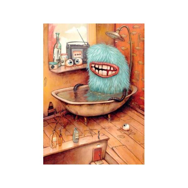 Puzzle 1000 Pieces Mercier Zozoville Bathtub - 50 X 70 Cm - Interieur - Mixte - A Partir De 10 Ans