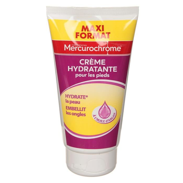 Mercurochrome Creme Hydratante Pieds 150ml