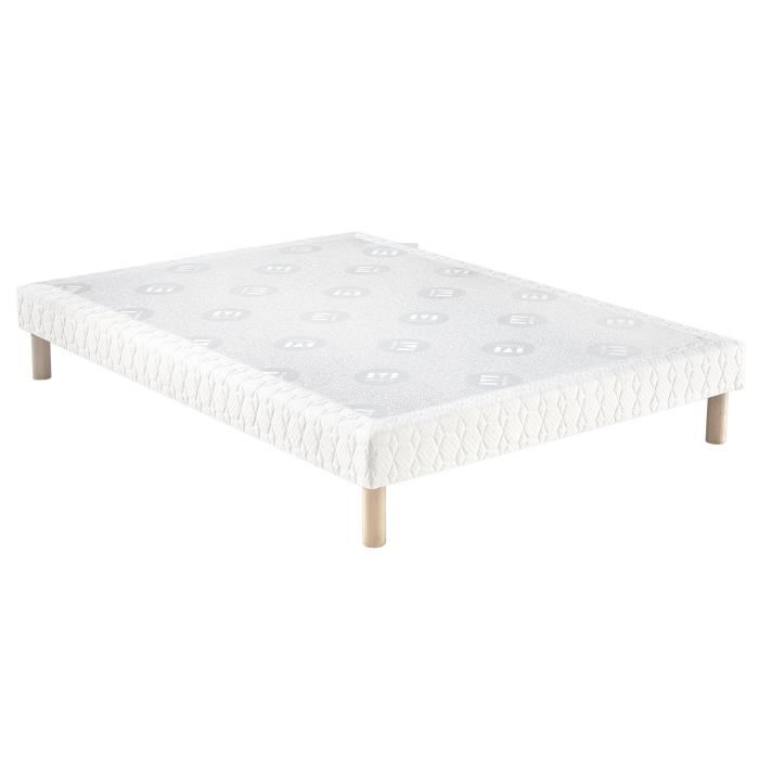 Merinos Sommier Tapissier Merinos Confort Morphologique 3 Zones 140x190 + Pieds